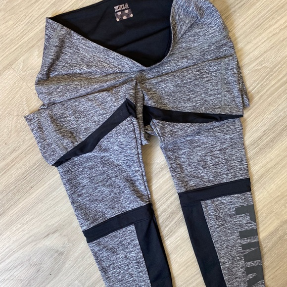 Gray Pink Yoga Leggings/Tights - Picture 10 of 11